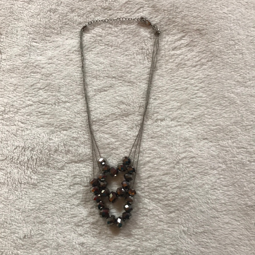 Banana Republic disco ball 3 chain necklace